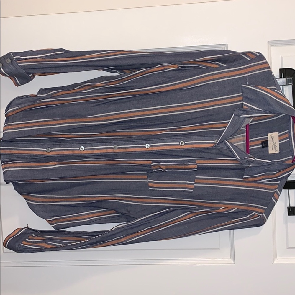 Striped button down